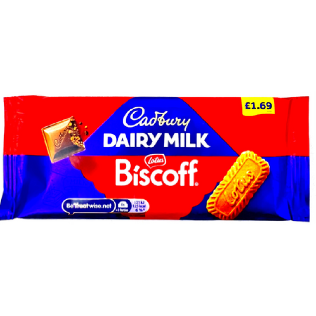 CADBURY DAIRY MILK LOTUS BISCOFF 95G
